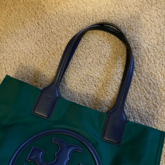 Tory Burch Green and Black Tote Bag - Picture 8 of 11